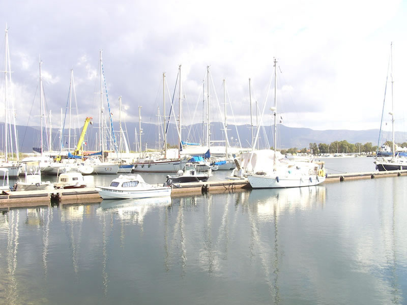 19.09.09 Messolonghi marina, Nehalinnia at the pontoon  