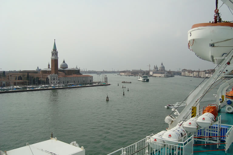 VENICE, Isola di San Giorgio Maggiore, and its  yacht harbour 